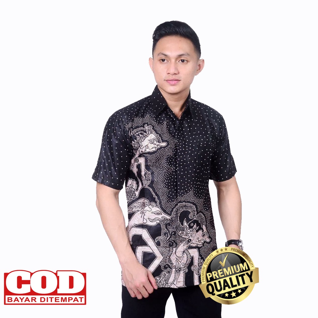 kemeja batik pria modern/ batik motif wayang/hem batik pria/kemeja batik murah/kemeja batik remaja laki laki/kemeja batik dewasa/kemeja batik cowok/ batik pria tangan pendek /batik motif wayang/kemeja batik alisan murah original mewah-2