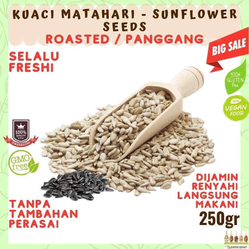

[Panggang] Sunflower seed 250gr Biji Bunga Matahari Kupas 250gr