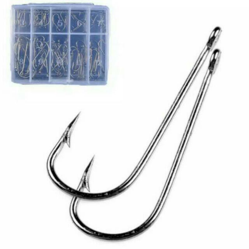 kail pancing leher panjang/box isi 70pcs Tipe kecil NO 3-12 Super tajam