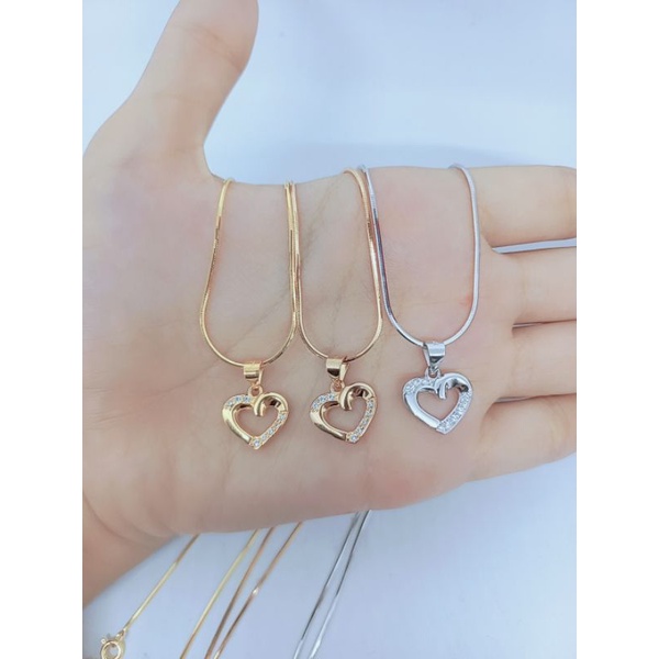 kalung kasandra bulat + liontin love mp / kalung perak asli silver 925 lapis emas/ kalung fashion