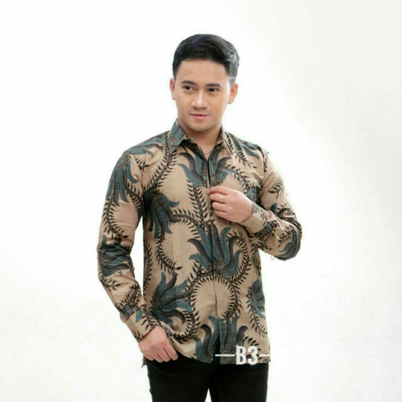 PREMIUM BEST SELLER MODERN BATIK PRIA LENGAN PANJANG BAGUS MAHAL TERBARU