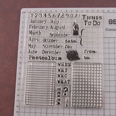 Clear Stamp (Stempel Transparan/Bening) - Planning Schedule