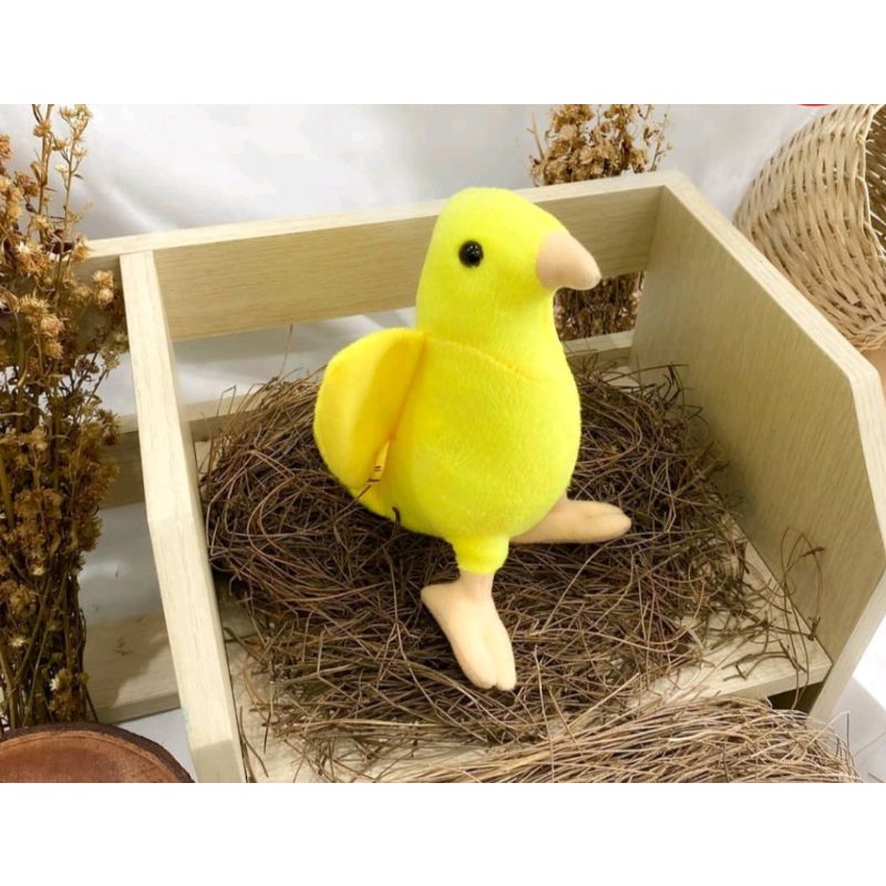 Boneka Burung kenari/red cardinal/blue macaw