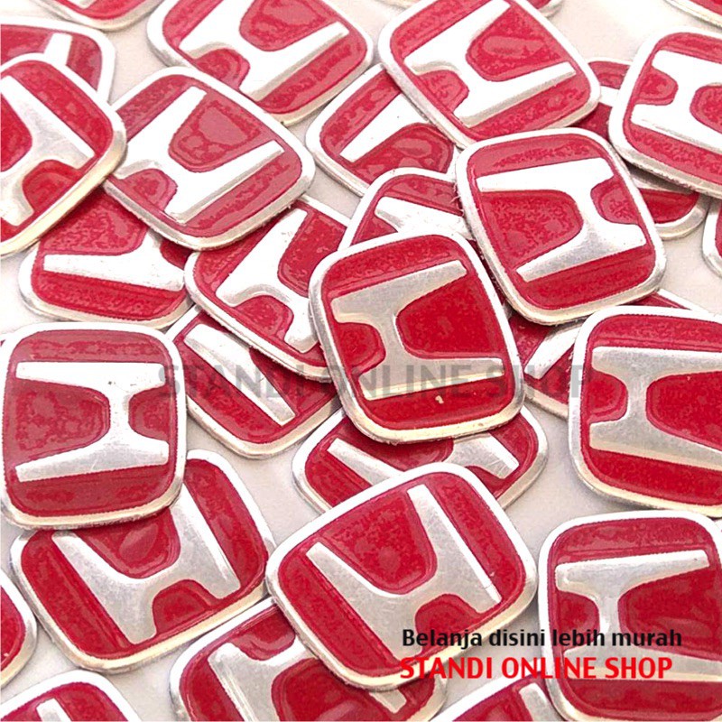 Emblem Kunci Honda Merah Sticker Logo Kunci Honda Mobilio Brio Jazz