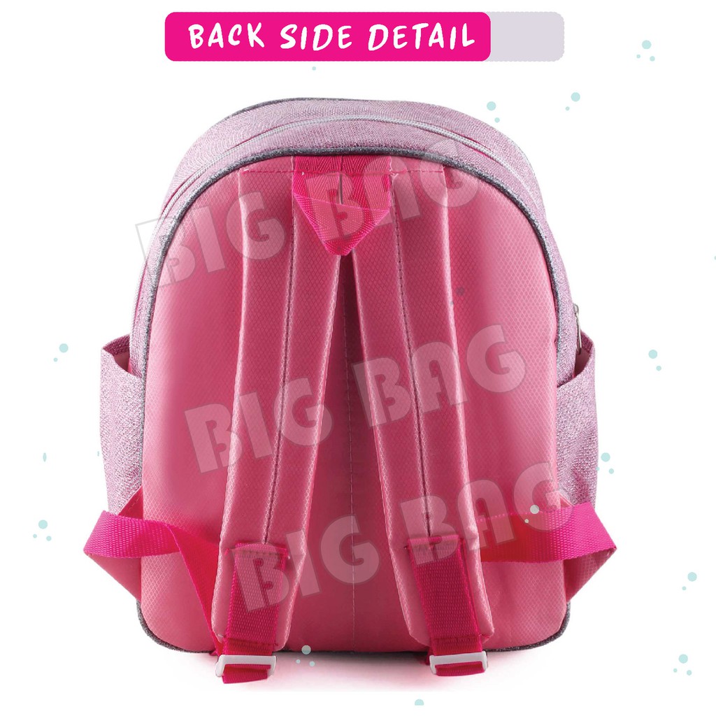 PTS - Ransel Glitter LED - FLAP OVER TOP Tas Sequin Ransel Sekolah Anak Tas Sekolah Anak Tas MUSIK LAMPU