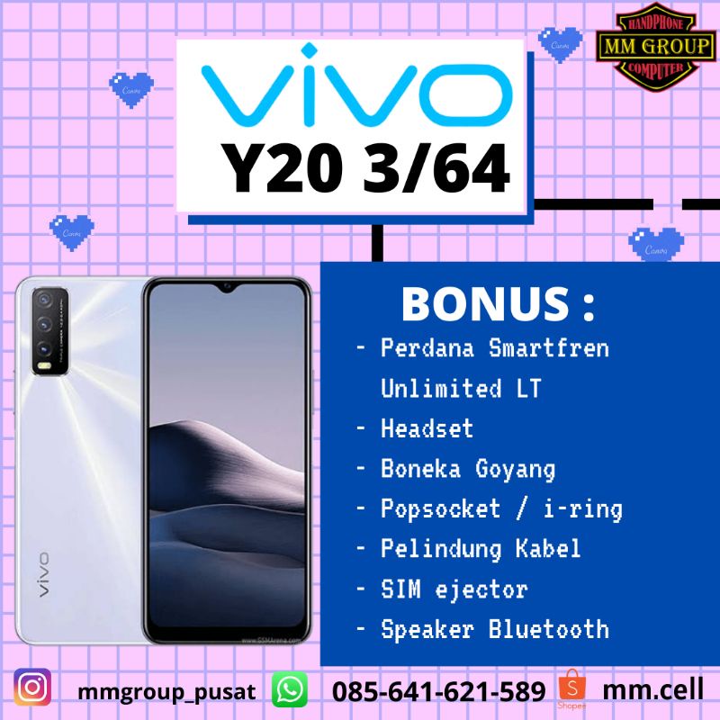 HP VIVO Y20 RAM 3GB/64GB
