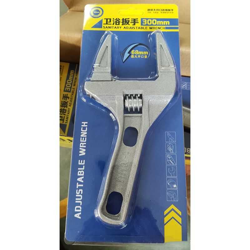 Kunci Inggris Universal Kunci Pipa Kunci Pas Adjustable Wrench Spanner 6-68mm