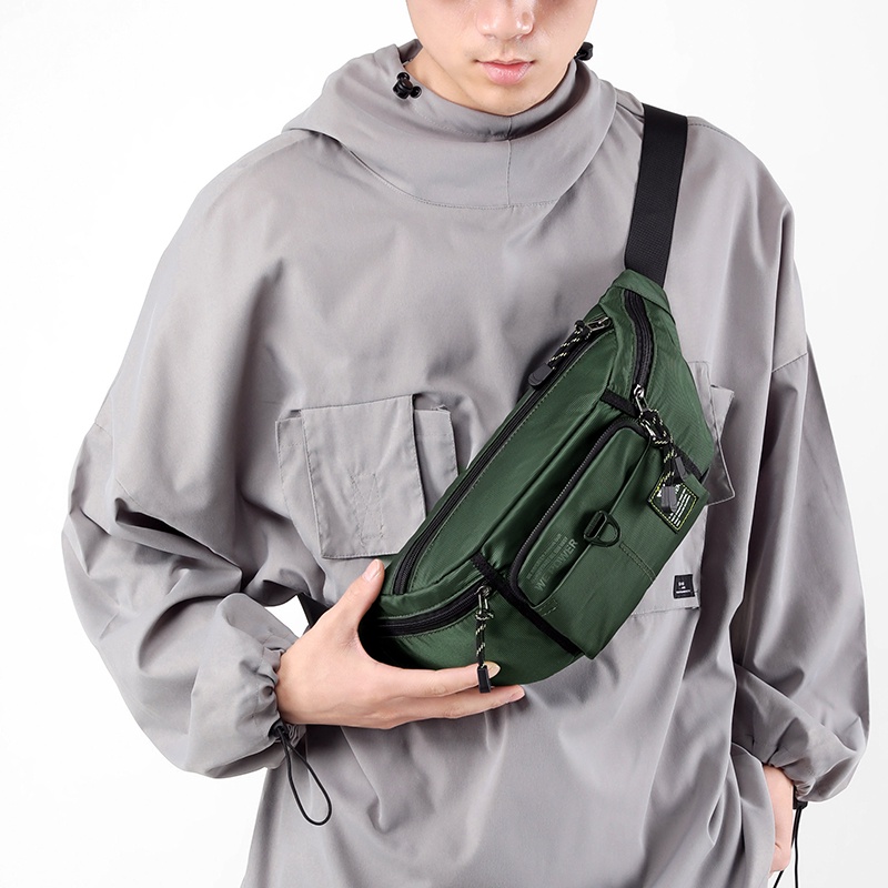 HAOSHUAI 5802 Tas Selempang Pria Waistbag Pria Waterproof WATCHKITE WKOS