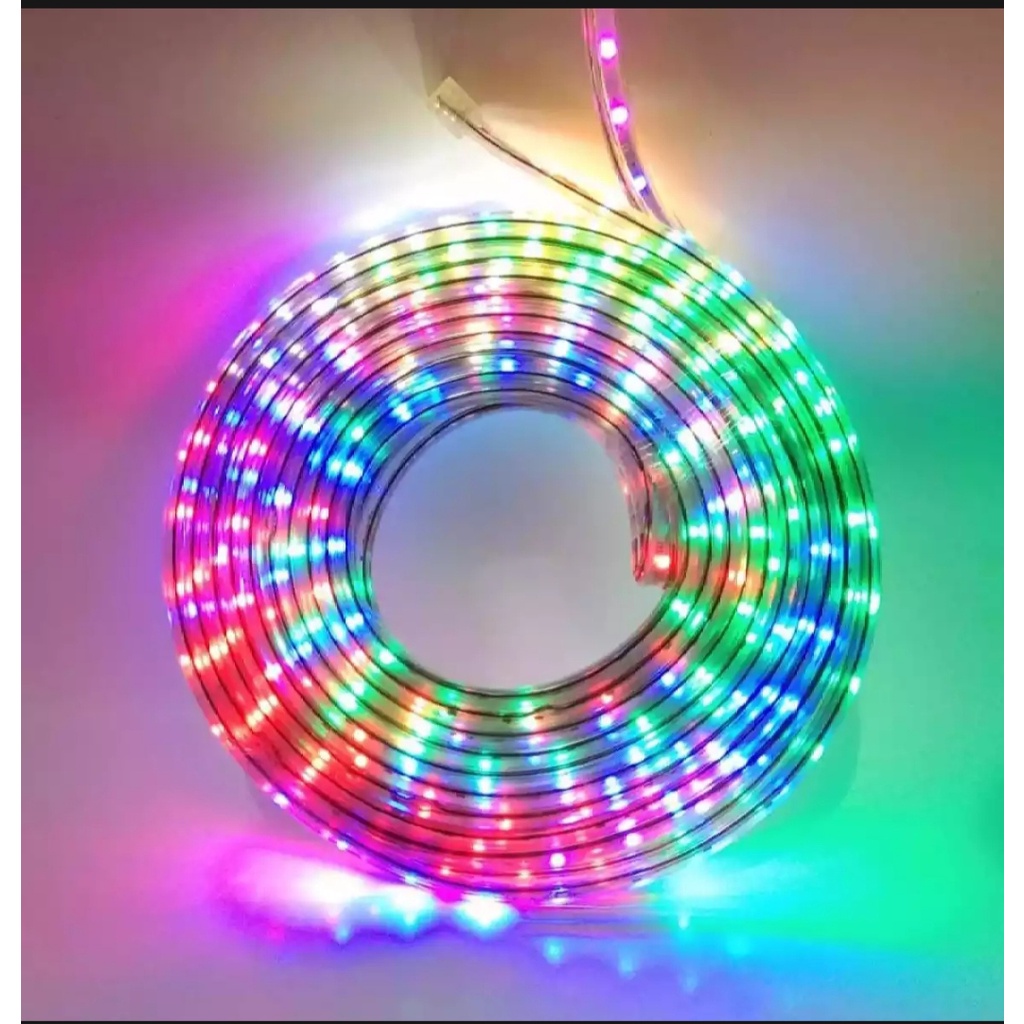 NEW Lampu Led Selang 2835 3528 5 8 10 15 20 meter RGB Warna Warni 10 Meter Strip Hias Plafon