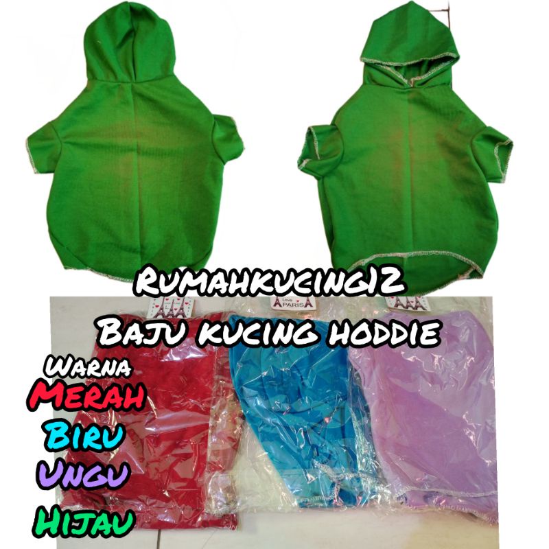 baju kucing hoddie termurah