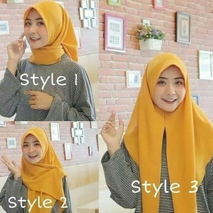 SEGITIGA INSTAN POLOS / KHIMAR INSTAN SEGITIGA