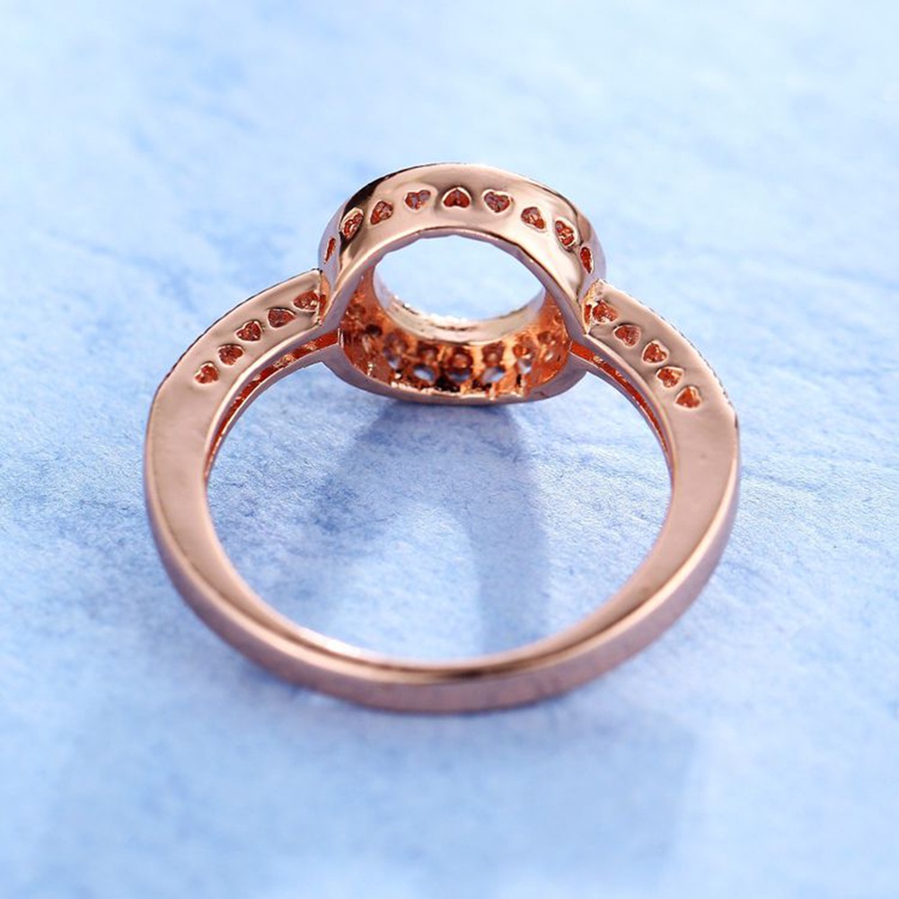 Hu Hu Hu Hu Hu Alat Bantu Pasang Kacamata♡ Cincin Wanita Desain Hollow Hias Berlian Imitasi Untuk Pesta Pernikahanhadiah