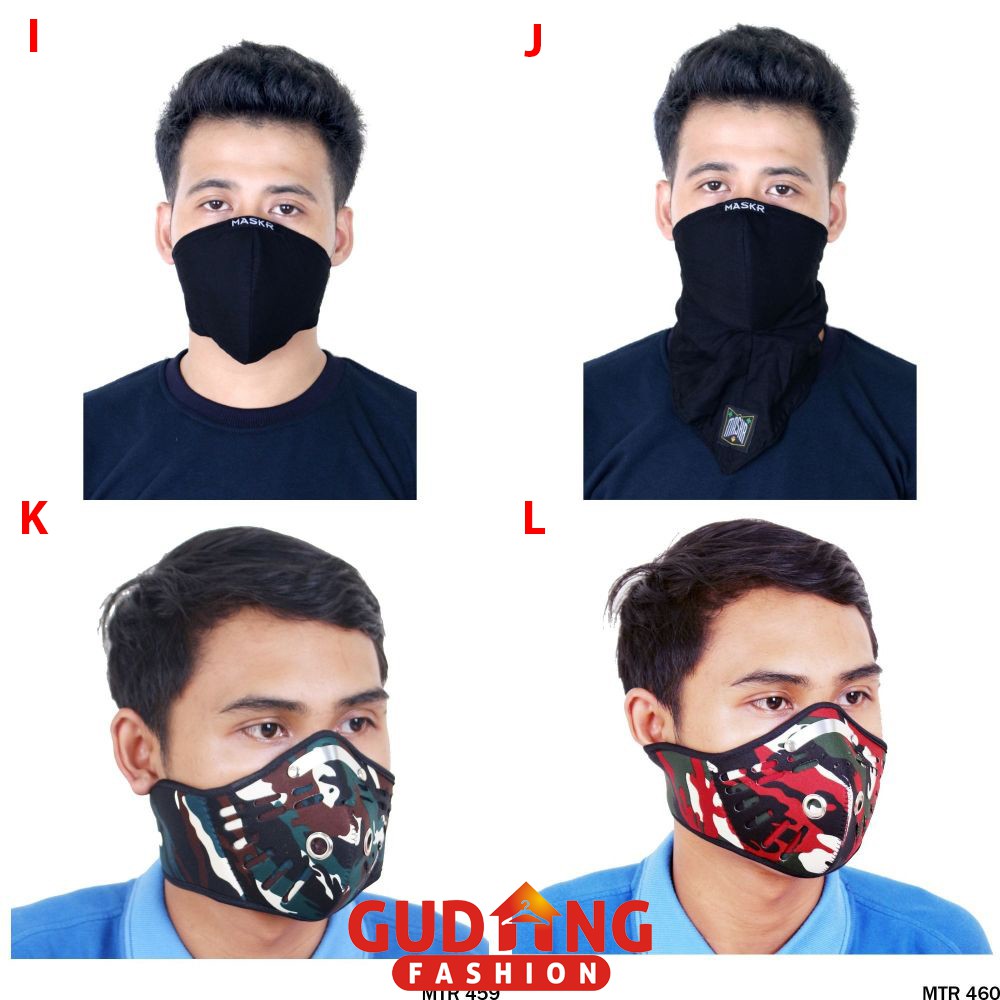 Masker Motor / Masker Mulut / Masker Debu / Masker Wajah Biker - MTR (COMB)