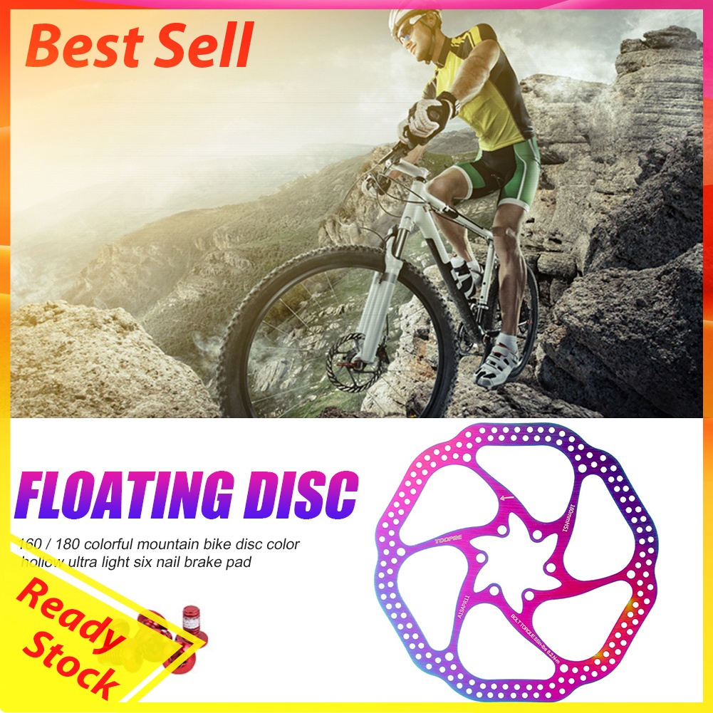 160/180mm Stainless Steel MTB Dazzling Brake Disc Ultralight Bicycle Parts