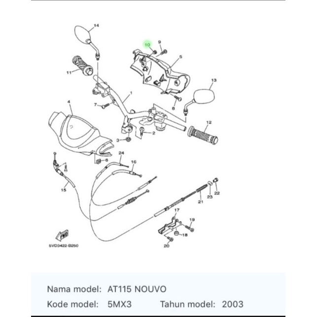 KARET TUTUP BATOK SPEEDOMETER NOUVO XEON NOUVO Z  ASLI ORI YAMAHA 4US F6199 00