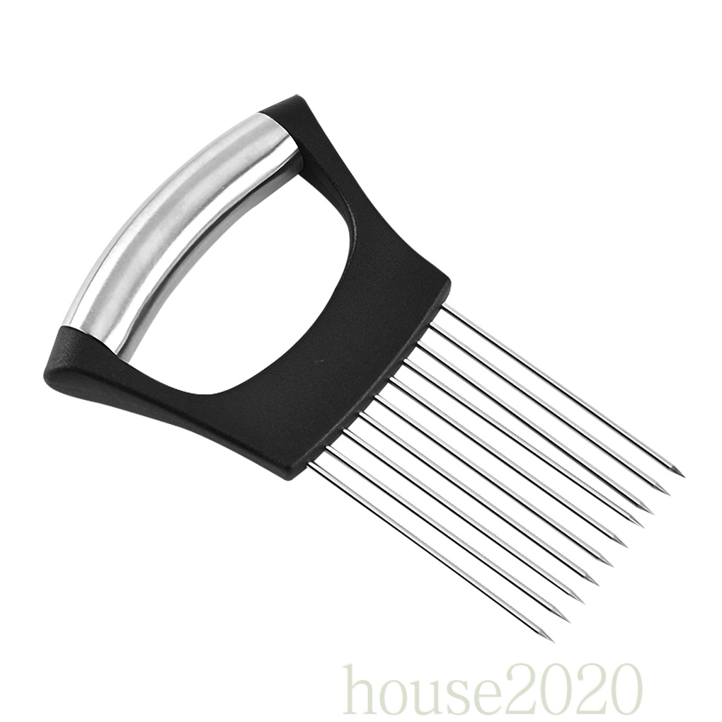 [HOUSE2020]Onion Slicer Stainless Steel Onion Needle Portable Vegetable Slicer Kitchen Accessory, Type 1