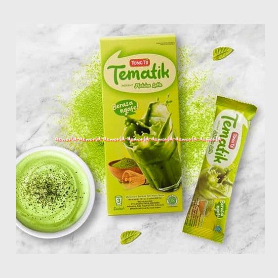 Tong Tji Tematik Instant Teh Tarik Matcha Latte 3sachets Teh Tongji Teh Hijau Kemasan Bubuk Sachet Instan Tong Ji Green Tea