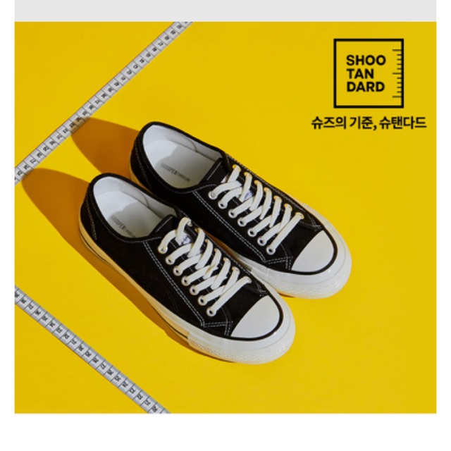 NEW SHOOPEN KOREA BLACK SOOTANDARD SNEAKERS