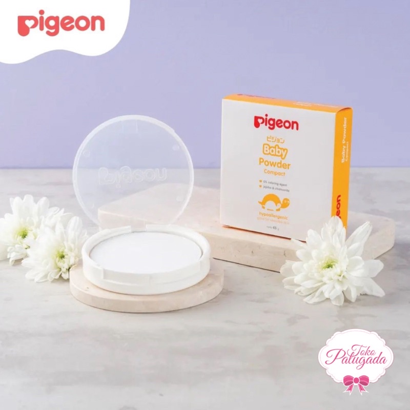 [BISA COD] PIGEON Baby Powder Compact 45Gr