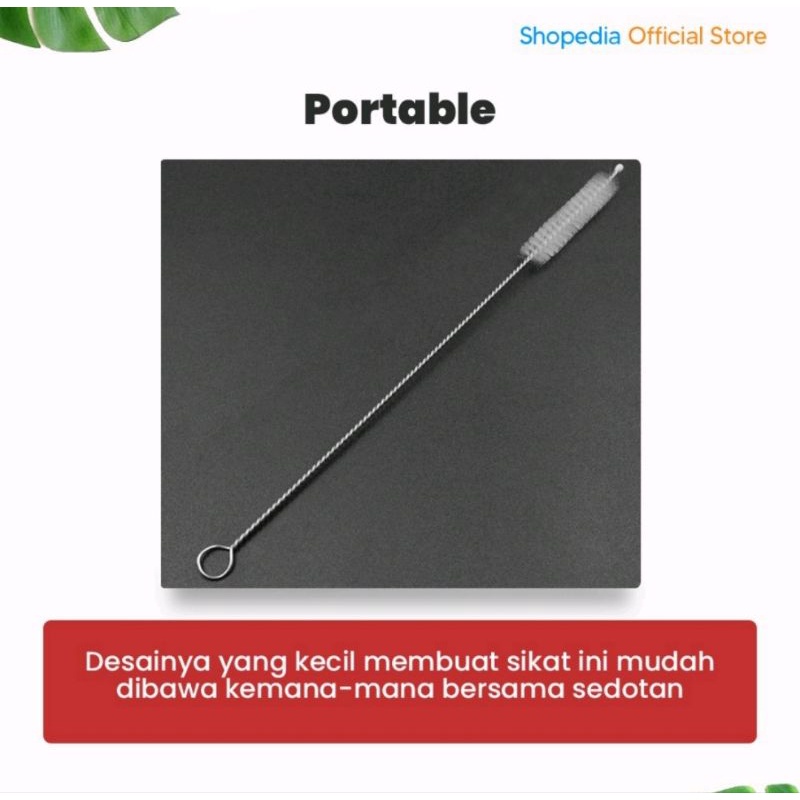 SIKAT PEMBERSIH SEDOTAN DOT BAYI STAINLESS PANJANG ANTI KARAT