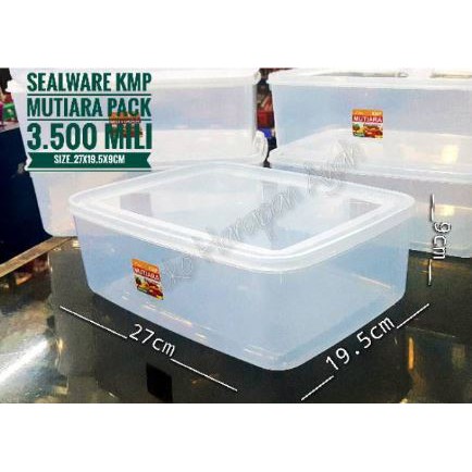 Food Box 3500ml Plastik / Kotak Makan 3,5L / Tempat Donat / Container / KMP 3500