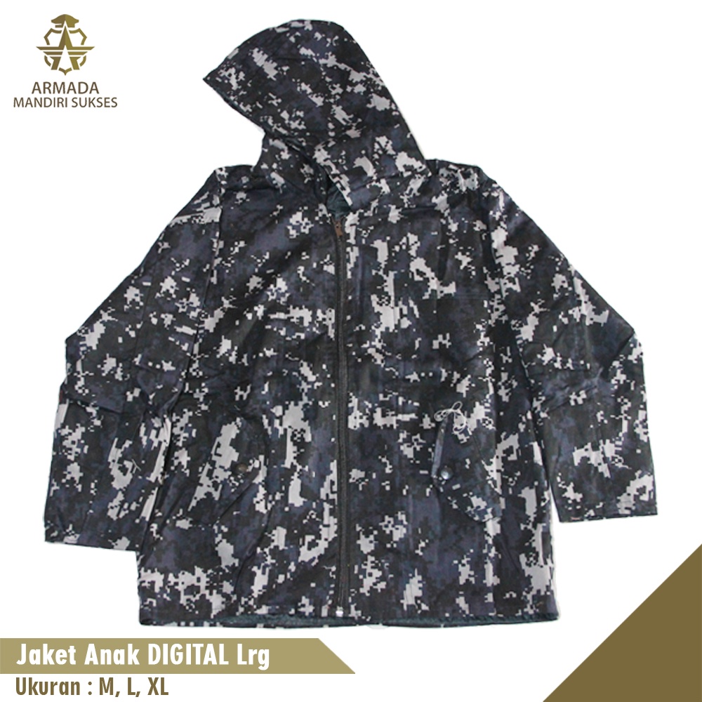 Jaket Anak Loreng Digital - Jaket Anak Model Army