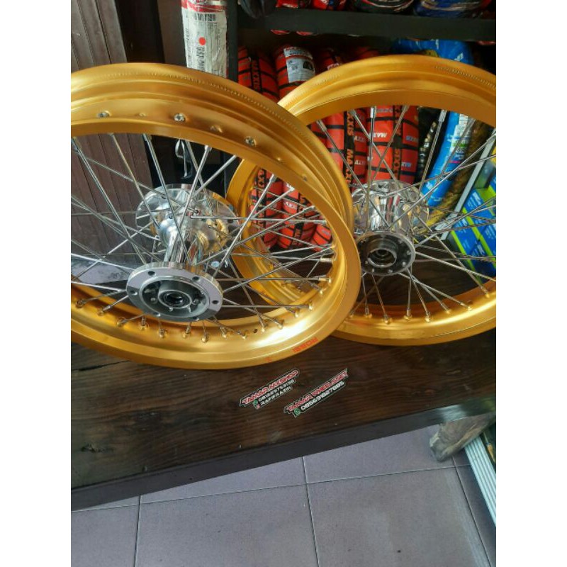 Velg set supermoto klx150L ono klx bf Dtracker tanpa ban