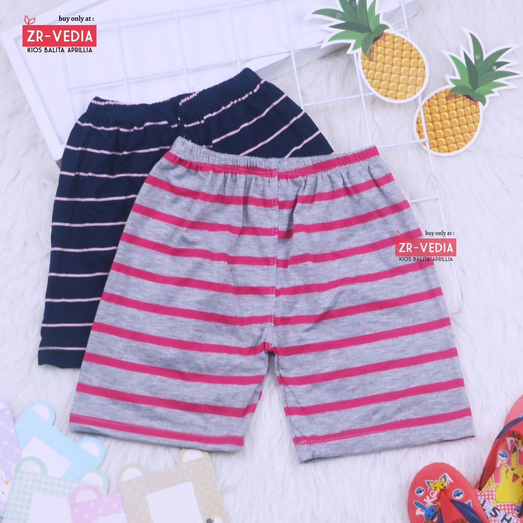 Celana Short MOTIF uk 3-10 Tahun / Celana Ketat Anak Dalaman Rok Legging Pendek Short Pants Adem