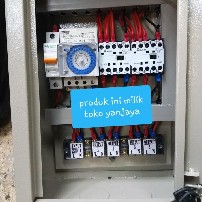 Timer Panel Otomatis Timer Double Kontaktor 20A/Panel Timer Theben