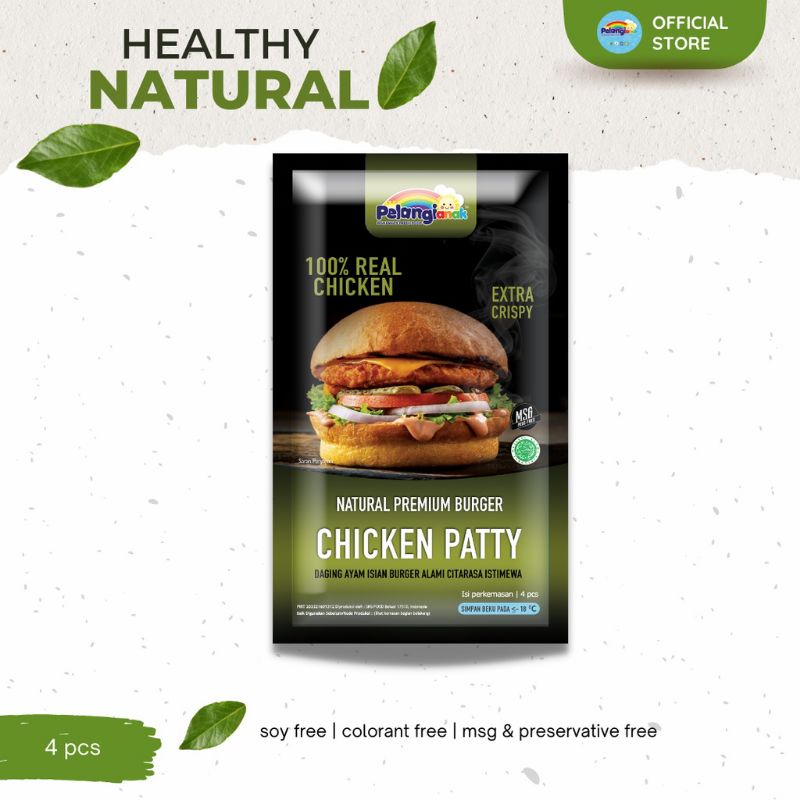 

Natural Alami Tanpa MSG Tanpa Pengawet 100% Daging Burger Ayam Renyah Enak Tanpa Roti