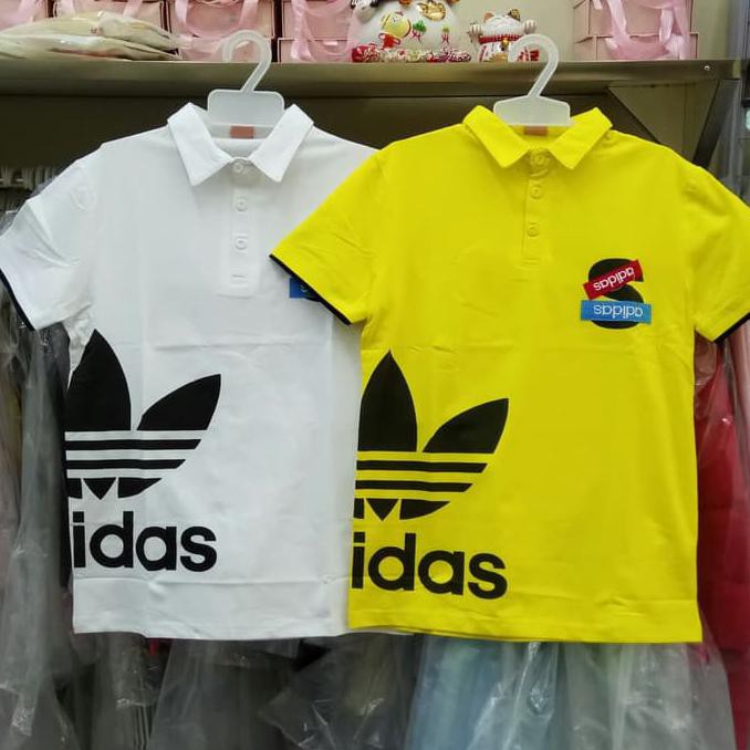 Toko Pakaian Anak Terupdate pakaian anak tanggung laki import kemeja kaos adidas putih kuning boy