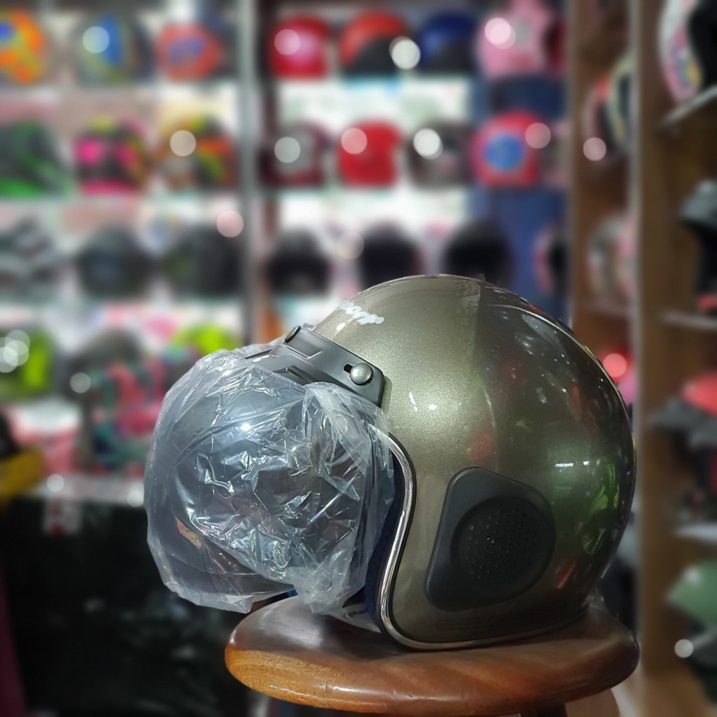 HELM MVSTAR POLISPORT INTERCOM ORIGINAL SUDAH SNI-2