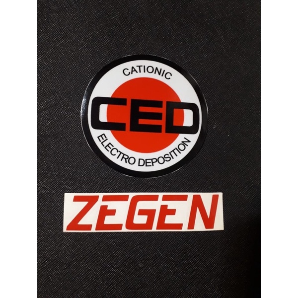 

Sticker stiker ced cationic electro deposition stick on kaca
