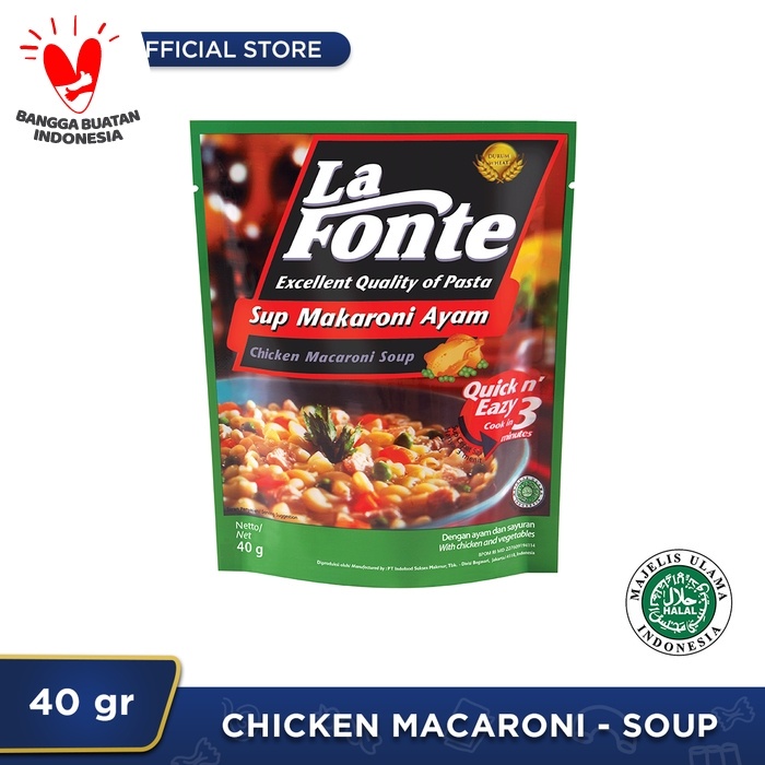 

pasta-aneka- 1 pc - la fonte sup macaroni ayam 40gr -aneka-pasta.