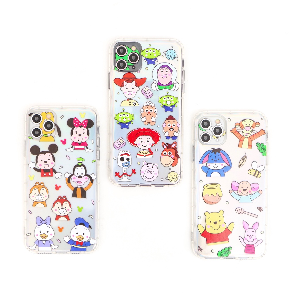 DISNEY CASE LASER CARD AIRPILLOW FOR OPPO REALME  A3s A1K A5s A12 A7 Reno 2F F11 F9 F7 F5