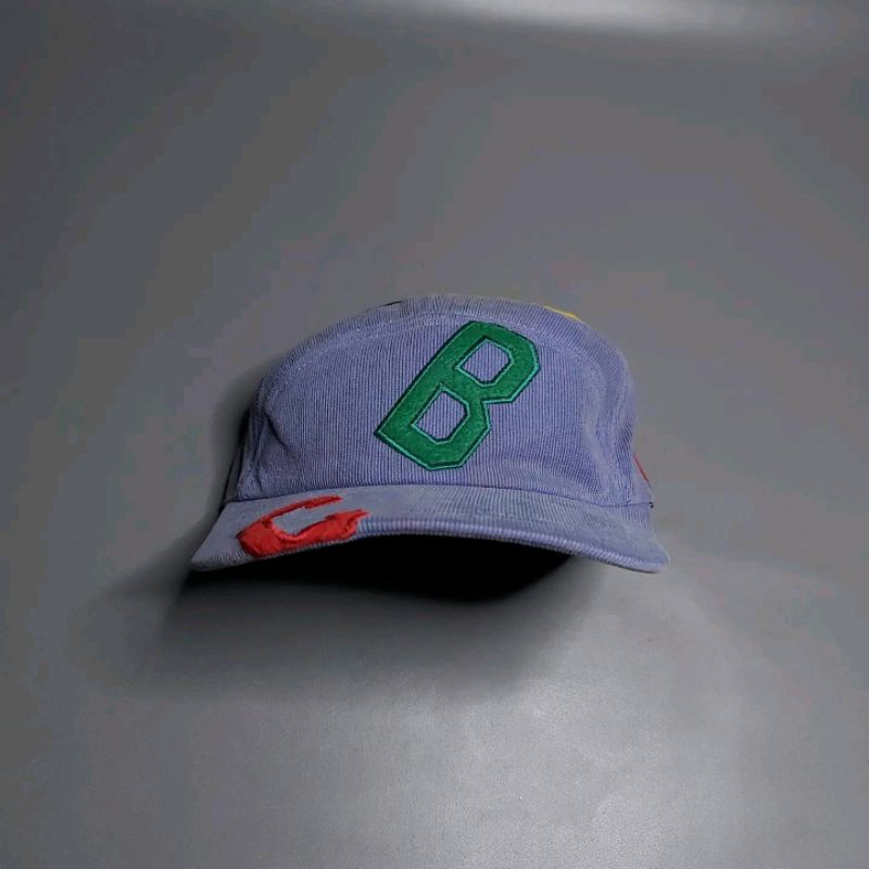 Cap / Topi / Snapback Vintage 5 panel Corduroy Benetton Alphabet Second Import