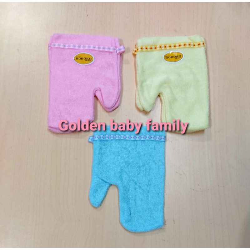 1 / 6 Pcs Waslap Jari Boboko Bahan Handuk 2 Lapis