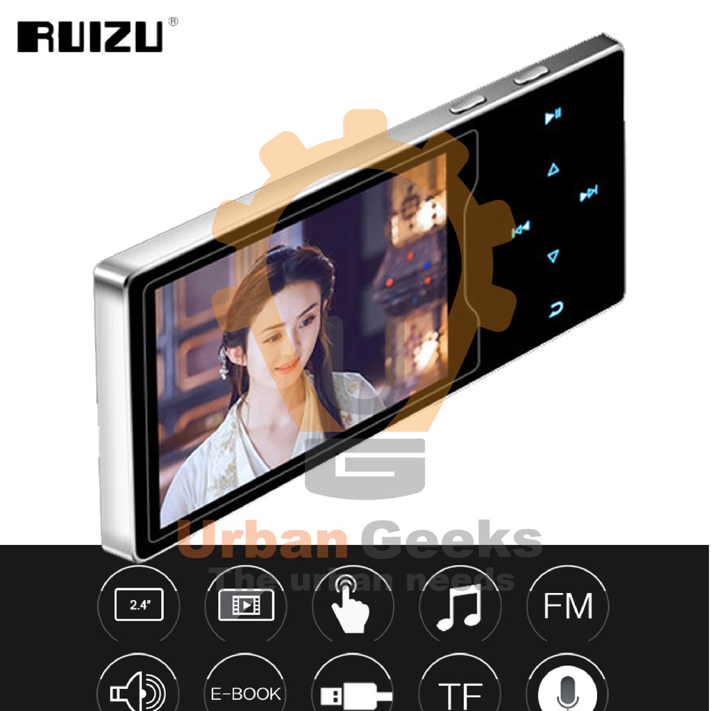 Ruizu D08 HiFi DAP MP3 Player 8GB ORIGINAL alt X02 X18 X50