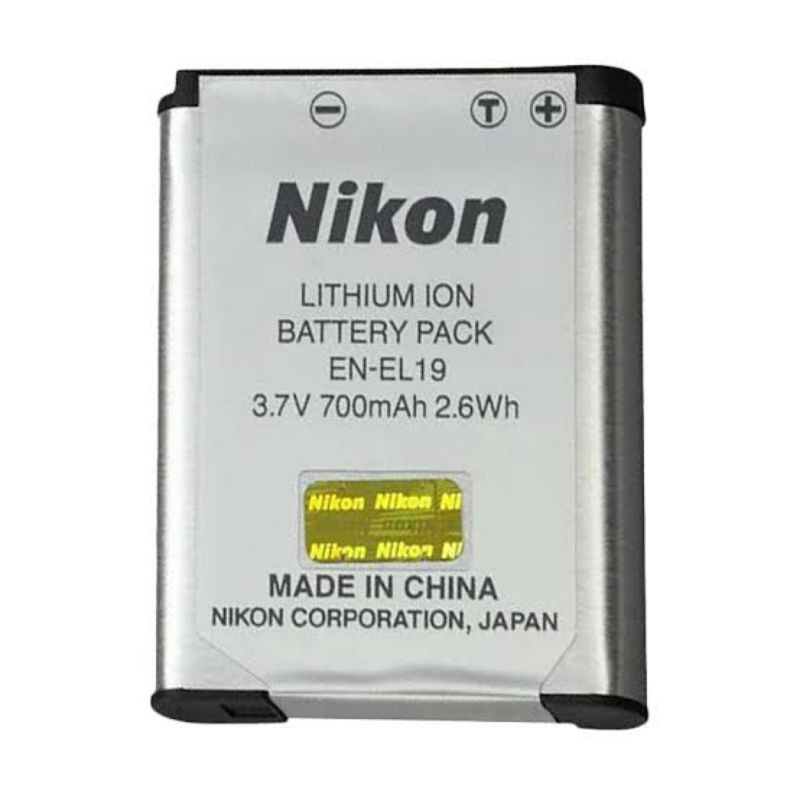 Baterai Nikon EN-EL19 Untuk Kamera Coolpix A300 W100 S6900 S33 S3700 S7000 S32 S6800 S5300 S3500