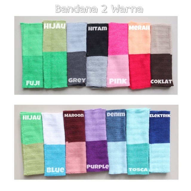 Bandana Rajut 2 Warna