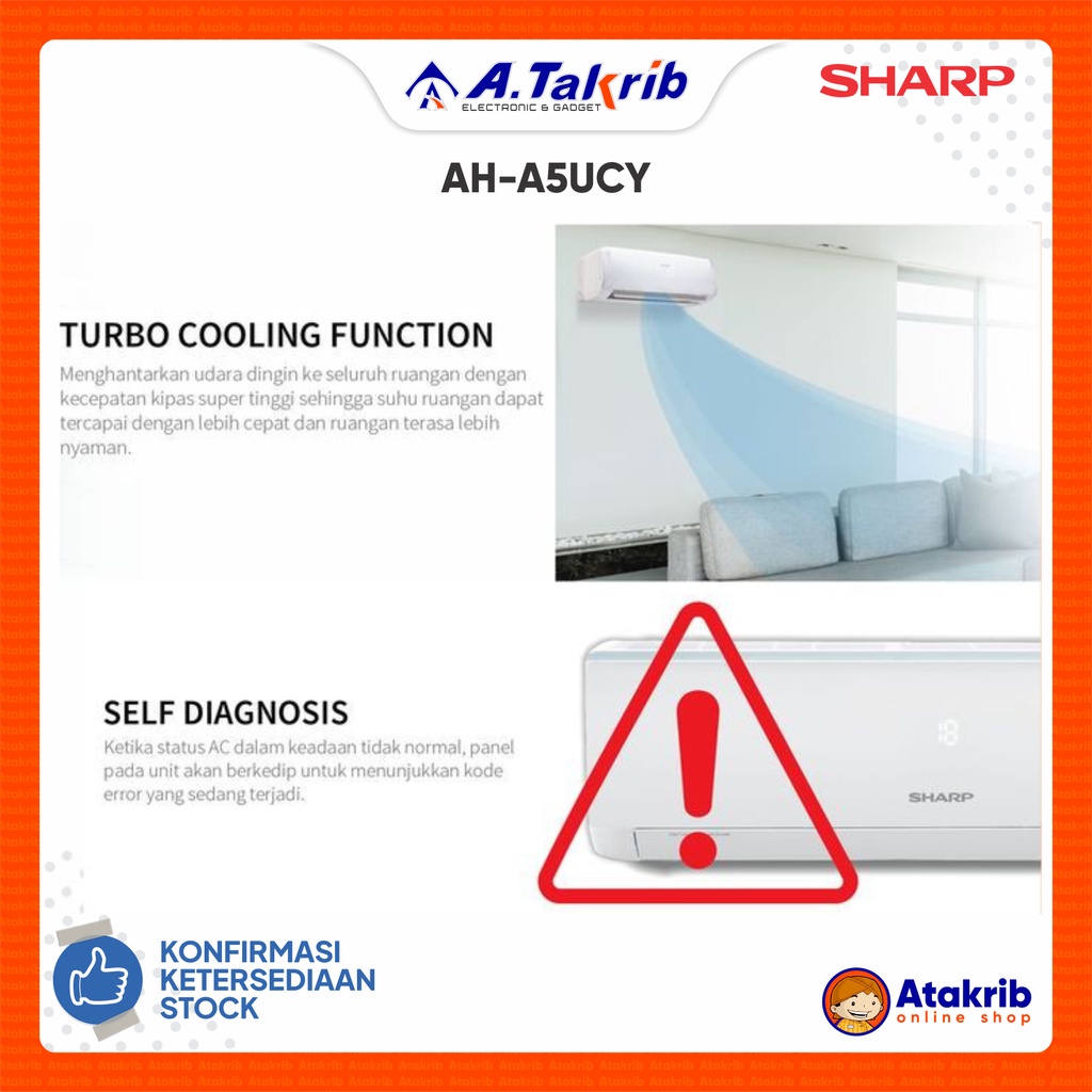 SHARP AC STANDART 1/2 PK AH-A5UCY