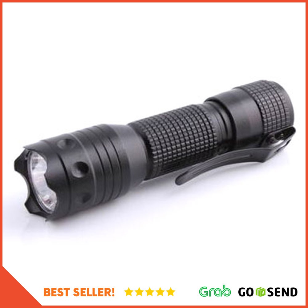 Pocket Portable Senter LED Flashlight Waterproof - Z10 - Black