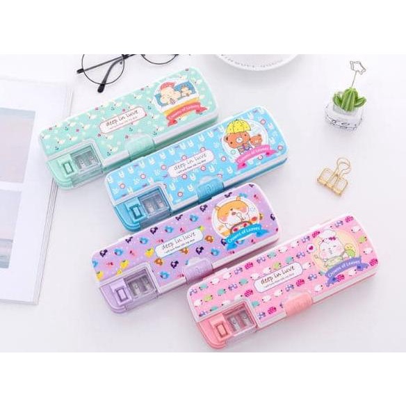 

Diskon Tempat pensil dua rautan dua tingkat/double sharpener Diskon