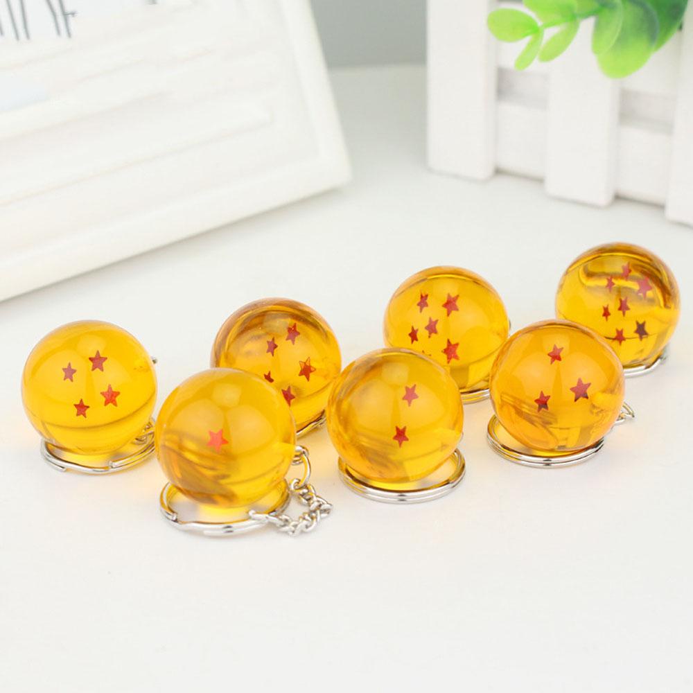 Lanfy Dragon Ball Gantungan Kunci Aksesoris Alat Peraga Cosplay Liontin Goku 1-7 Bintang Collection