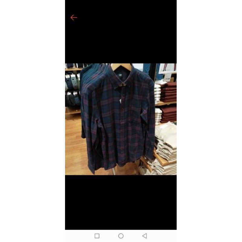 UNIQLO KEMEJA FLANEL PRIA