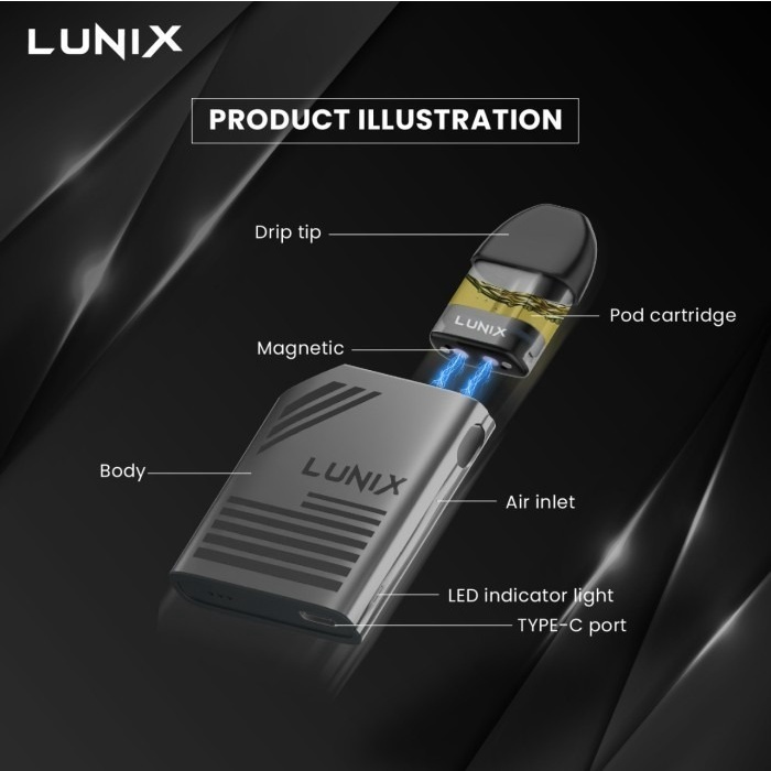 DEVICE LUNIX COSMIC POD KIT POD LUNIX COSMIC 520MAH 15W AUTHENTIC