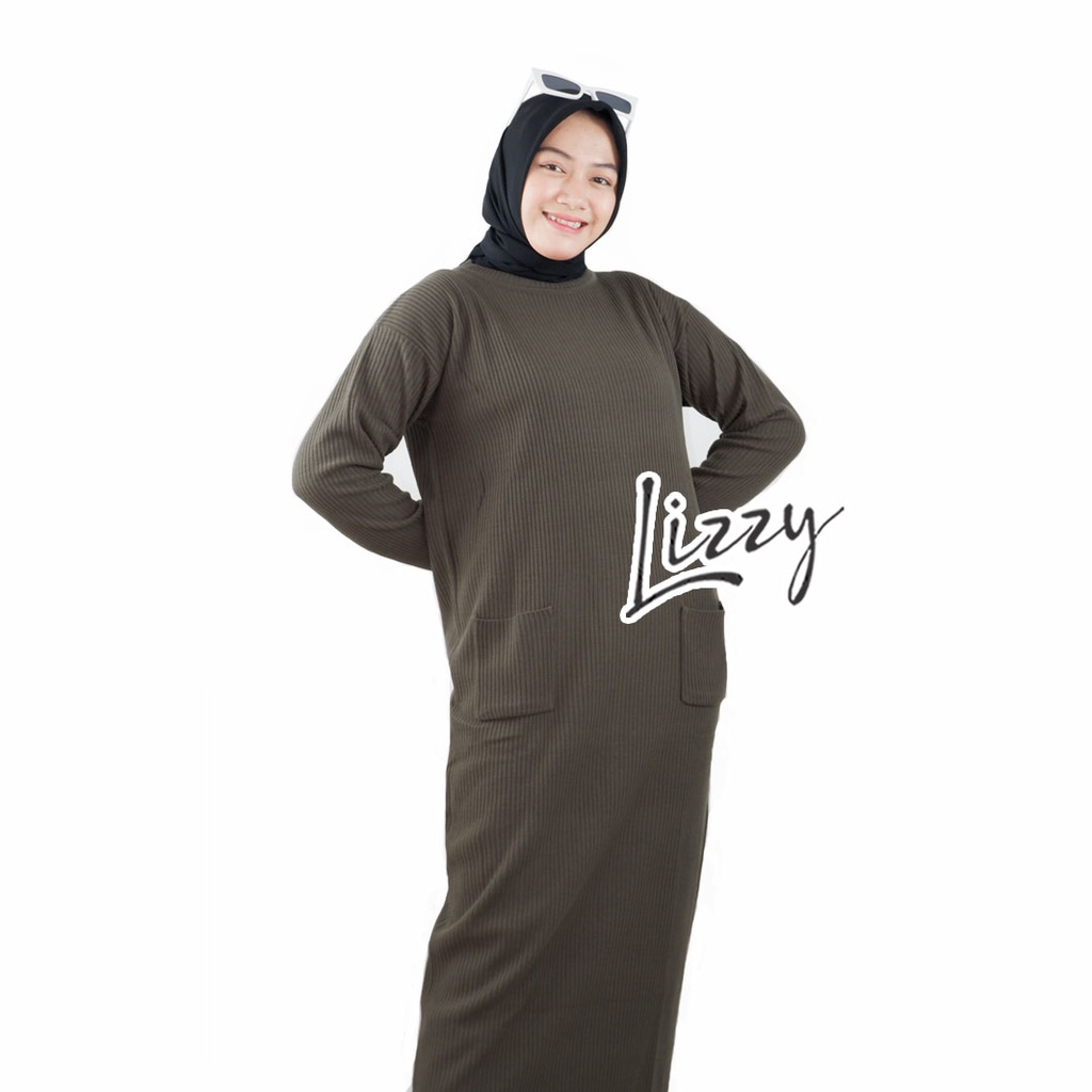 Lizzy - LONG DRESS BOXY POCKET PREMIUM