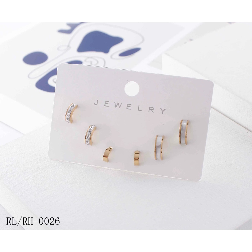 Anting Titanium Panjang Perhiasan Fashion 8220,0026,0039