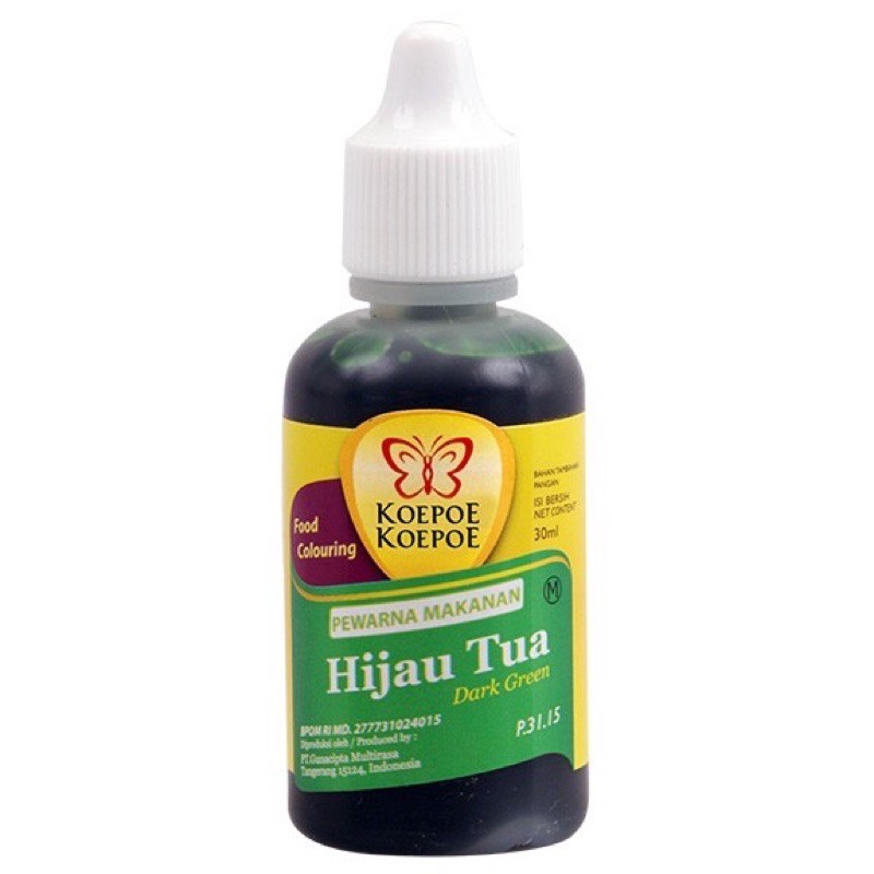 

Koepoe-koepoe Pewarna Hijau Tua 30 ml