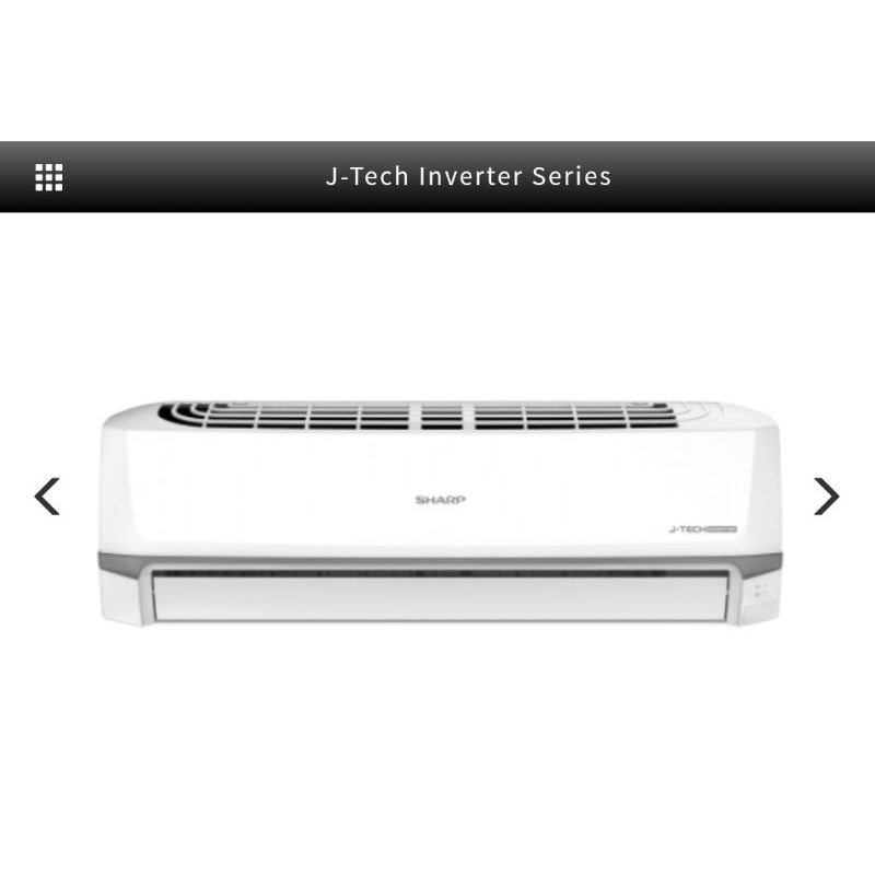 indoor+outdoor ac split 1/2 pk sharp jtech inverter plus Pasang dan perlatan ac. (komplit)